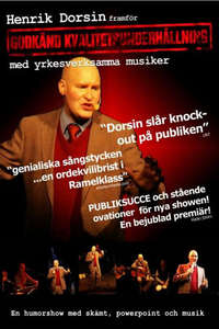 Henrik Dorsin - Godkänd Kvalitetsunderhållning - Poster