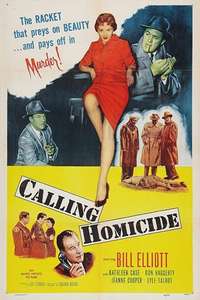 Calling Homicide - Poster