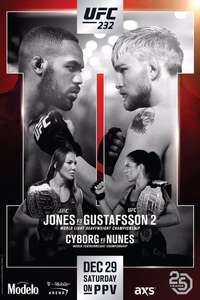 UFC 232: Jones vs. Gustafsson 2 - Poster