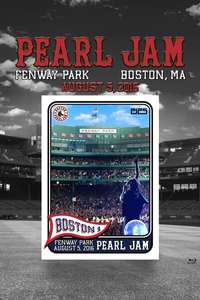 Pearl Jam Live at Fenway Park 08-05-2016 - Poster
