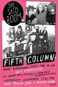 She Said Boom: The Story of Fifth Column - Poster