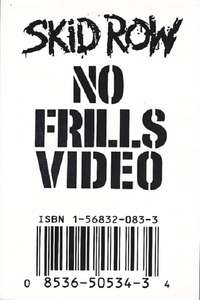 Skid Row: No Frills Video - Poster