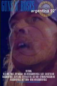 Guns N' Roses - Estadio River Plate - Buenos Aires  Argentina​ - Poster