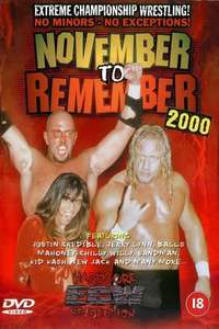 ECW November to Remember 2000 - Poster