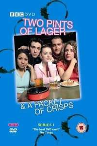 Two Pints of Lager and a Packet of Crisps - Poster