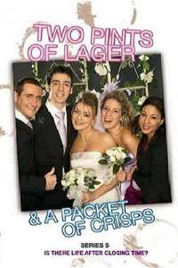 Two Pints of Lager and a Packet of Crisps - Poster