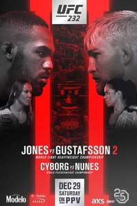UFC 232: Jones vs. Gustafsson 2 - Poster