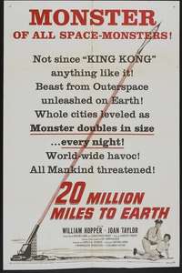 20 Million Miles to Earth - Poster