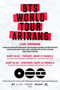 BTS World Tour 'Arirang' in Japan: Live Viewing - Posters