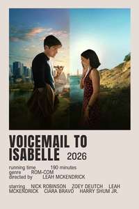 Voicemails for Isabelle - Posters